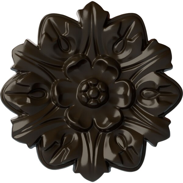 Ekena Millwork Emery Leaf Ceiling Medallion, Hand-Painted Stone Hearth, 7 5/8"OD x 1"P CM07EMSHF - main